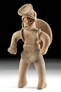 Colima Pottery Standing Warrior with Shield - Ex Harner