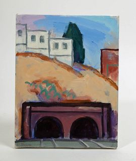 L. Dennis Painting - "Tunnel 2, Potrero" 2001