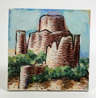 L. Dennis Painting - "Castle 41" 2003