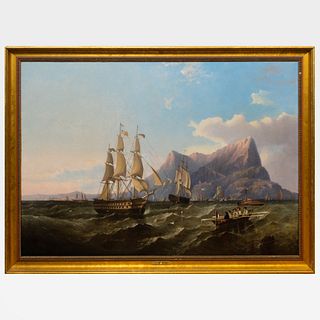 Samuel Walker (1837-?): American Fleet Off Gibraltar