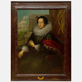 After Anthonius Van Dyke (1599-1641): Portrait of a Genoese Woman
