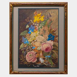 Style of Jan van Huysum (1682-1749): Elaborate Floral Still Life
