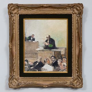 Jules RenÃ© HervÃ© (1887-1981): The Courtroom