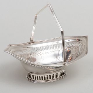George III Silver Sweetmeat Basket with Swing Bale Handle
