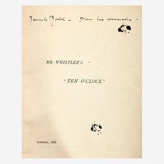 [Art] Whistler, James McNeill, Mr. Whistler's "Ten O'Clock"