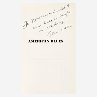 [Literature] Williams, Tennessee, Group of 2 Signed First Editions