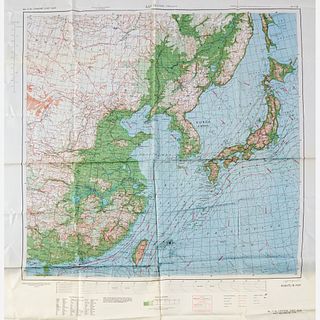 [Maps & Atlases], Group of 19 WWII Pacific Theater Survival Maps