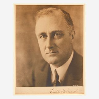 [Presidential] Roosevelt, Franklin Delano, Signed Photograph and Typed Letter, signed