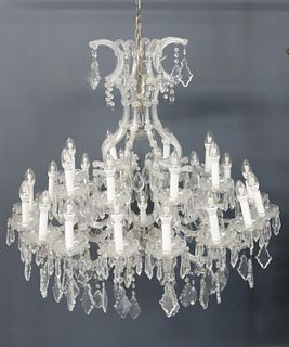 Vintage and Large Class Chandelier.