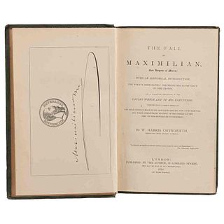 Harris Chynoweth, W. The Fall of Maximilian.  London: Published by the author, 1872. Un mapa plegado.