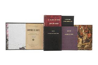 Reyes, Alfonso/Martínez del Río/Ignotos/Urrea, Blas/Suárez.1961,1919,1936,1938,1959. Libros sobre la Rev. Mex. Pzs:6