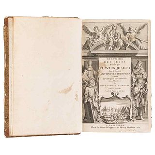 Flavius, Joseph. Histoire des Juifs. Sous le Titre de Antiquités Judaïques. Amsterdam, 1681. Frontispicio y 222 grabados.