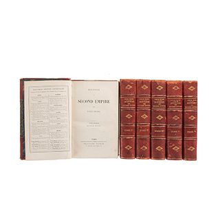 Delord, Taxile. Histoire de Second Empire. Paris, 1869 - 1876. Tomos I - VI. Piezas: 6.