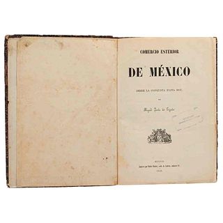 Lerdo de Tejada, Miguel. Comercio Esterior de México. México: Impreso por Rafael Rafael, 1853. 55 documentos.