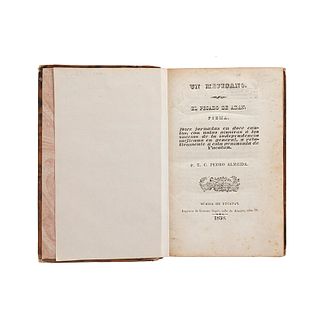 Un Mejicano. El Pecado de Adán. Mérida de Yucatán: Imprenta de Lorenzo Seguí, 1838.