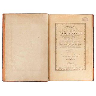Brué, Adrien Hubert. Atlas Universel de Géographie Physique, Politique et Historique. Ancienne et Moderne... Paris, 1822. 35 mapas.