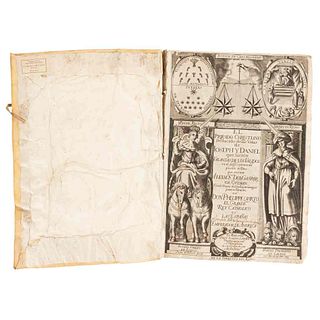 Guzmán, Gaspar. El Privado Christiano Deducido de las Vidas de Ioseph y Daniel... Madrid, 1641. Portada grabada.