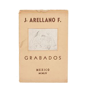 Arellano Fischer, José-Castro Leal, Antonio-Et. Al. Cinco Aguafuertes... México, 1954. Ejemplar dedicado y firmado. Ed. de 100 ejemps.