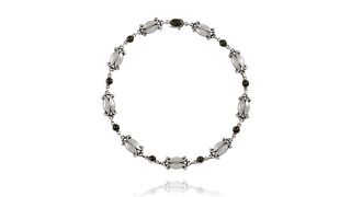 Georg Jensen Sterling Silver Moonlight Necklace 15 Onyx
