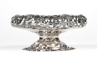A Rogers & Wendt coin silver center bowl