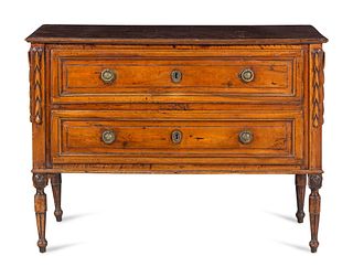 An Italian Provincial Fruitwood Commode