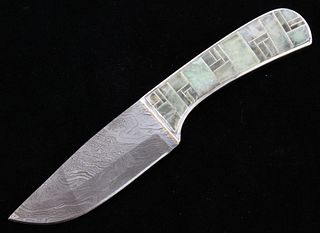 Navajo Wilson Dawes Phosphylite Damascus Knife
