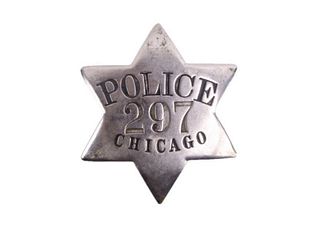 Original 1861 Series Chicago Police Badge #297