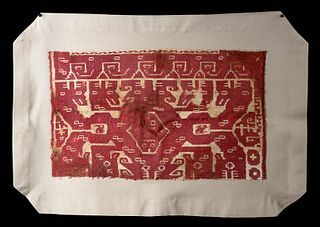 Pachacamac Textile Panel w/ Multi-Headed Dragons