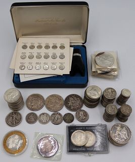 SILVER. Assorted Lot of Junk Silver and Bullion.