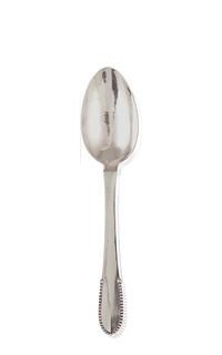 Vintage Georg Jensen Beaded Large Dinner Spoon #001