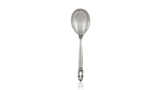 Vintage Georg Jensen Acorn Compote Spoon #161