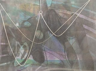 Stanley William Hayter (American, 1901 - 1988), untitled, engraving in colors on paper; signed, numbered '163/175', and titled indistinctly along the 