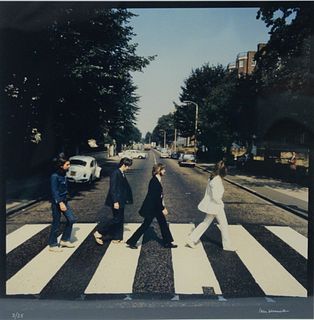 Iain MacMillan (Scottish, 1938 - 2006), The Beatles, Abbey Road (Outtake), 1969, dye coupler, printed later, signed and editioned '2/25' in silver ink