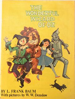 The Wonderful Wizard of Oz Paperback, magazine published by George M. Hill, Company, Chicago, with illustrations by W.W. Denslow, height 11 inches, wi