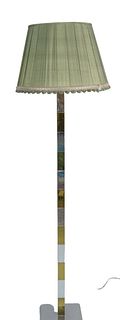 Paul Evans Cityscape Floor Lamp, by Directional, having chrome-plated steel and lacquered brass shaft, height 60 inches. Provenance: The Estate of Glo