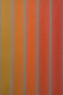 Richard Anuszkiewicz (American, 1930 - 2020), untitled, 1969, silkscreen in colors on paper; signed, dated, and editioned '20/200' in pencil along the