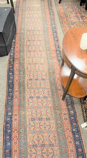 Two Oriental Rugs, to include one runner, both with ends frayed, 3'5" x 6'4" and 2'7" x 11'10".
