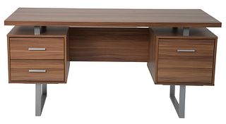 Contemporary Modern Desk, height 30 inches, top: 24" x 60". Provenance: The Estate of Alina Roisen, Park Avenue, New York.