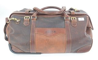 Orvis Leather Travel Bag, length 24 inches.