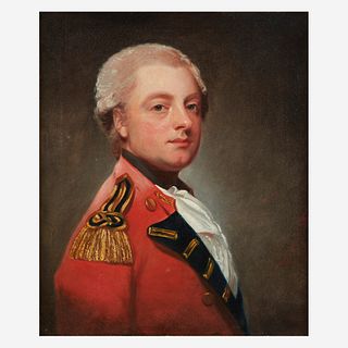 George Romney (British, 1734–1802), , Portrait of Sir Michael le Fleming, 4th Baronet, Bust-Length