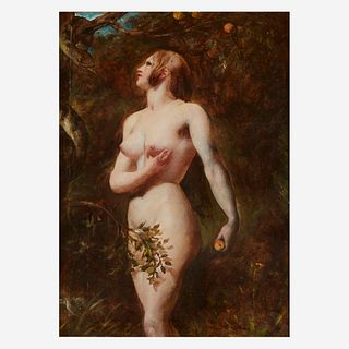 William Etty (British, 1787–1849), , The Temptation of Eve (In the Garden)