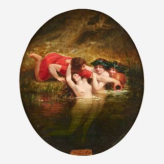Attributed to William Etty (British, 1787–1849), , Hylas and the Nymphs