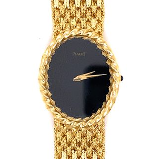 18k Gold Onyx PIAGET Ladies Watch
