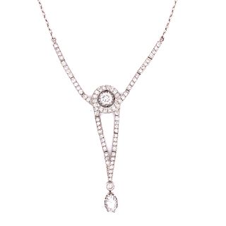 Art Deco Platinum & Diamonds Necklace.