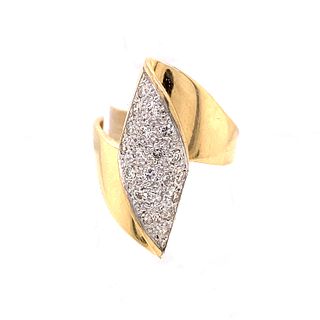 1970s 14k Diamond Ring