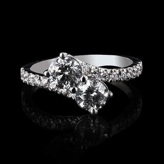 1.18ctw Diamond 14K White Gold Ring (1.43ctw Diamonds)