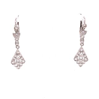1920s 14k Diamond Earrings