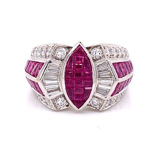 18k Ruby Diamond Ring