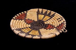 Hopi Indian Hand Woven Coil Wedding Plaque