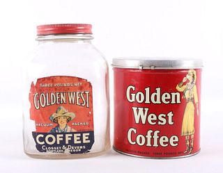 Golden West Coffee Tins circa 1920's